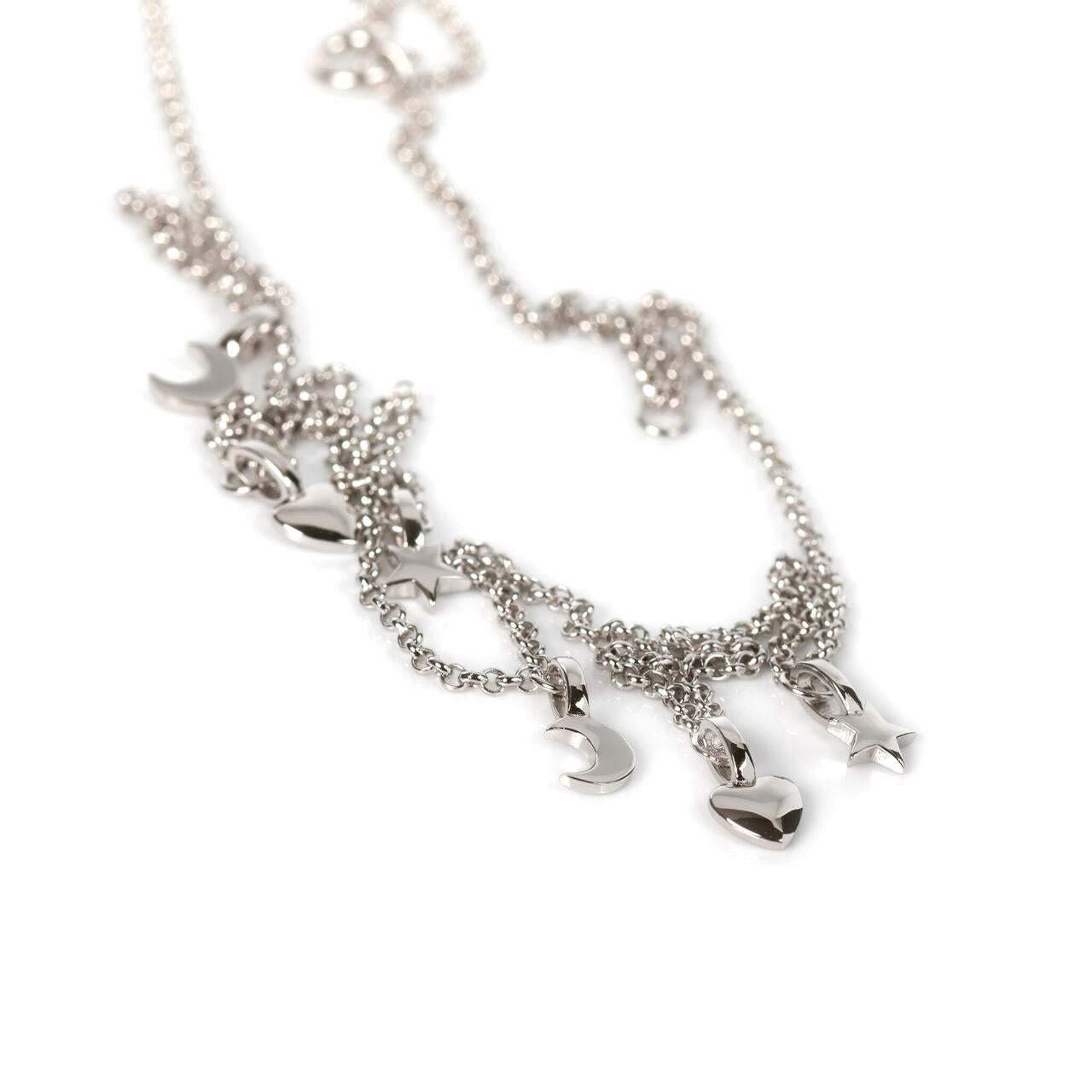 The Dreamer - halsband med berlocker i silver