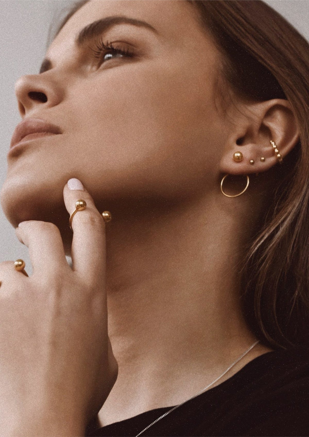 Chord Earrings - Gold