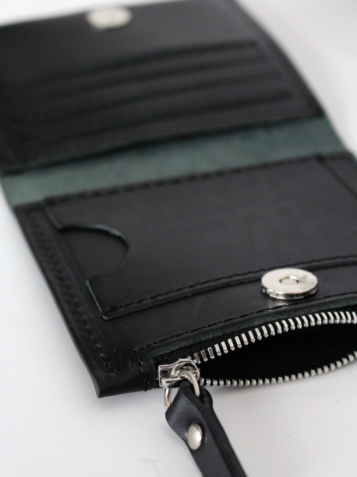 Classic Leather Wallet MINI TAAL - Black