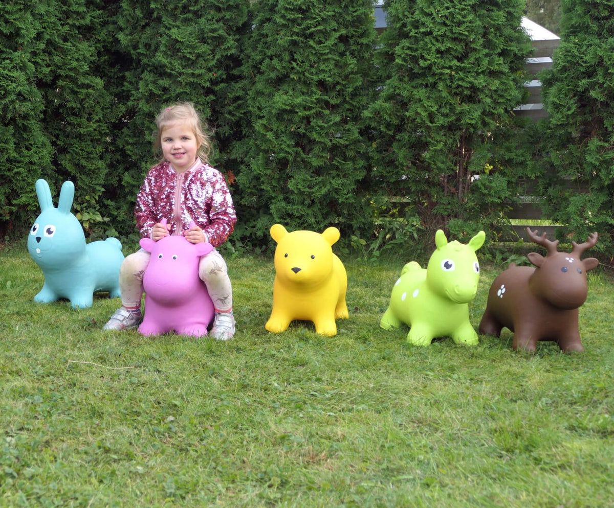 JUMPY – hoppdjur för små barn - brun älg