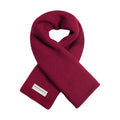 CERVINO stickad halsduk i ullblandning - bordeaux