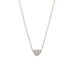 Heart Choker - Rose Gold and Silver