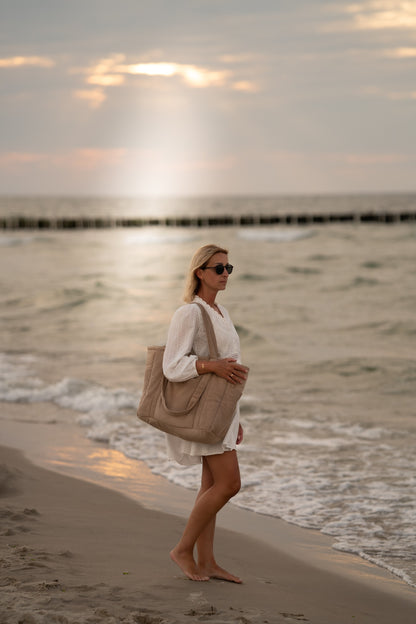 Mom / Weekender Bag - Latte