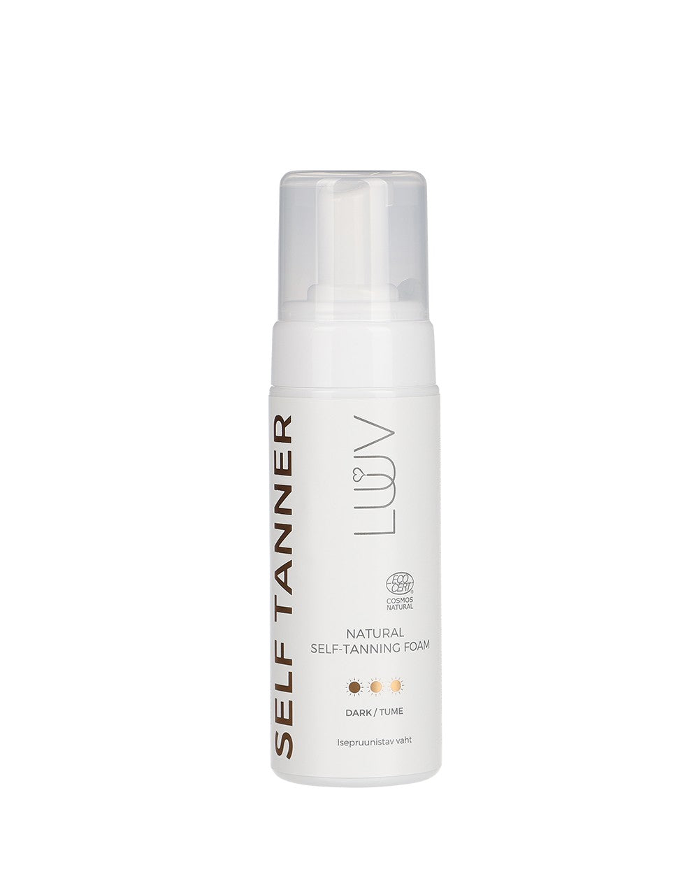 Natural Self Tanning Foam Dark COSMOS, 150ml
