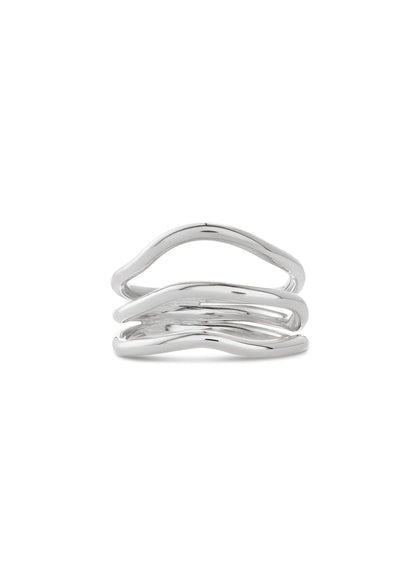 Reef Break Wave Ring - Silver